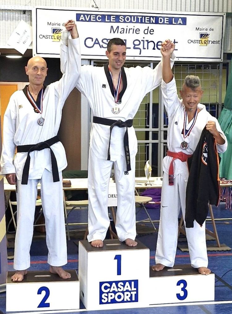 Franck PRÉVOT, enseignant du Club Taekwondo A-M Abbeville, finaliste de la Coupe de France de Taekwondo IMPACT